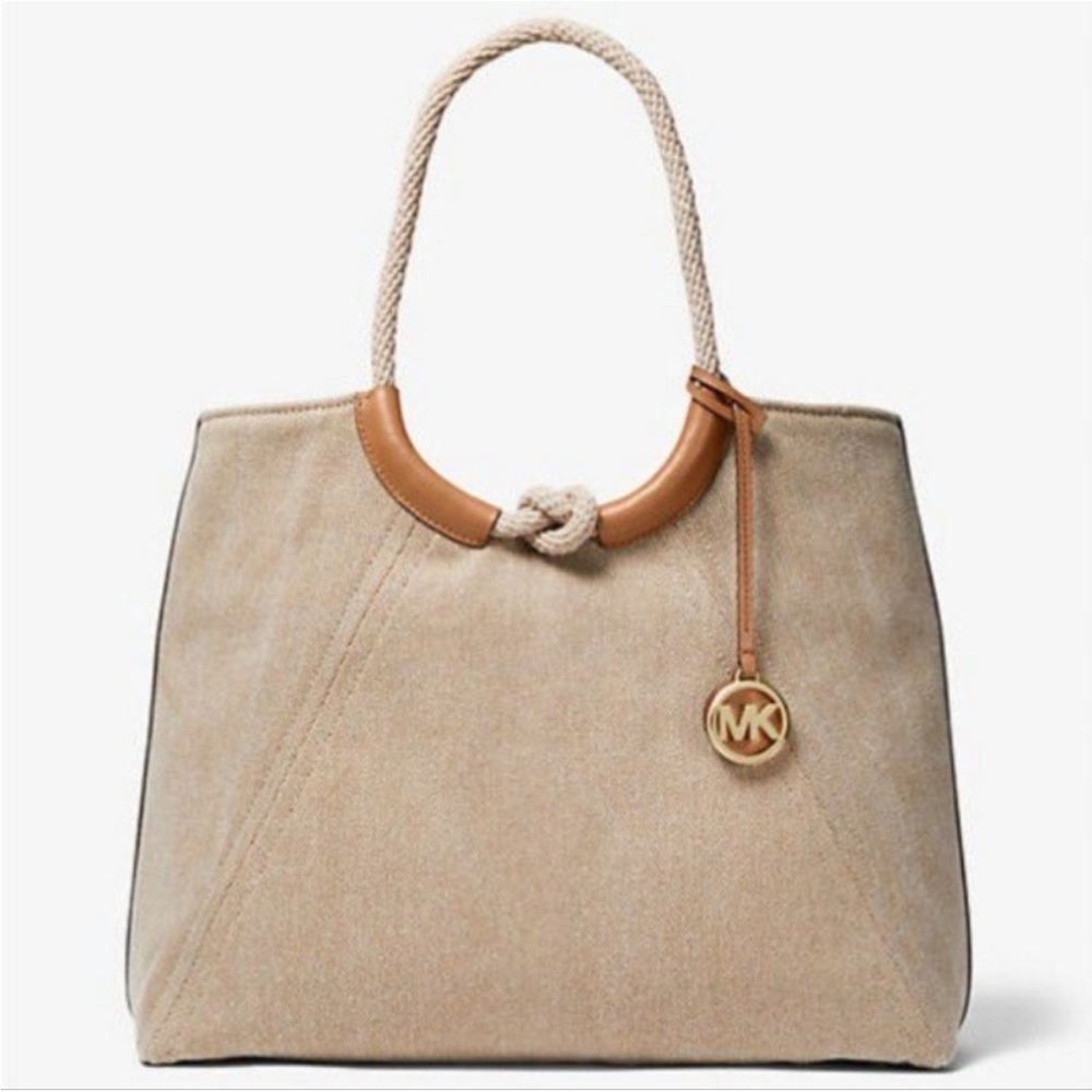 NWT—Michael Kors Beige and Tan Tote